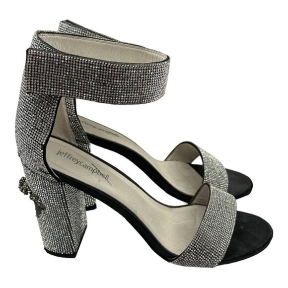 Shoes - Jeffrey Campbell Platform Rhinestone Heels Lindsay Size 9